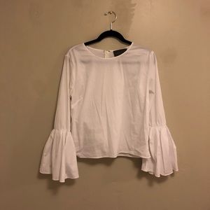 Anthropologie bell sleeve blouse